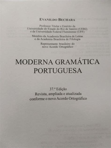 Evanildo Bechara Moderna Gram Tica Portuguesa Livro Editora Nova