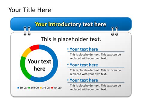 Powerpoint Slide Text Box Chart Data Driven Multicolor Tg