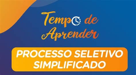 Semed Processo Seletivo Simplificado Programa Tempo De Aprender