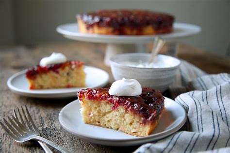 Alice Waterss Cranberry Upside Down Cake Recipe Nyt Cooking