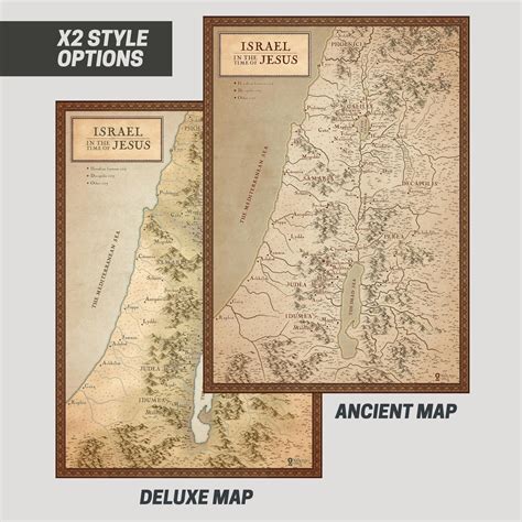 Bible Map Of Israel In Jesus Time Ancient Israel In Time Of Jesus