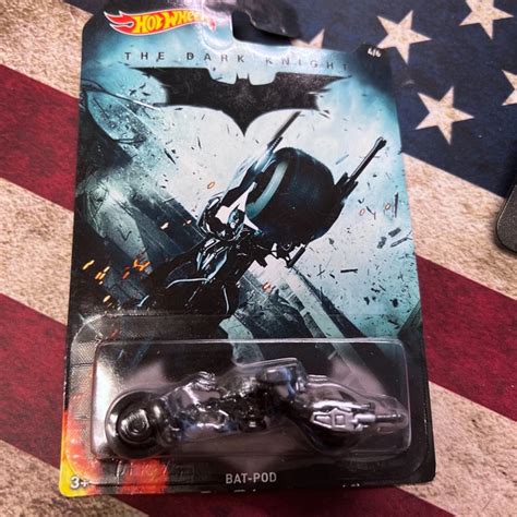 Hot Wheels Bat Pod Noir The Dark Knight Batman Movie Ride Eur Picclick Fr