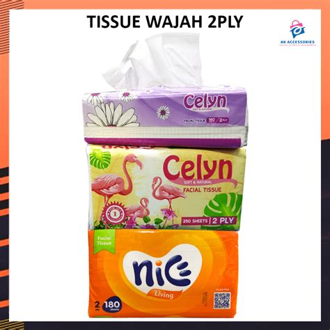 Jual Akacc Tissue Facial Ply Tisu Nice Celyn Tisu Wajah Pembersih