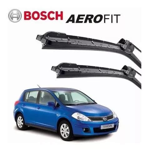 Par Palheta Limpador Para Brisa Silicone Bosch Nissan Tiida