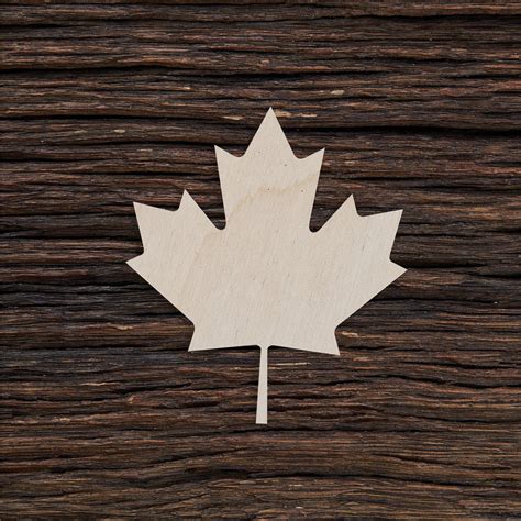 Wooden Canadian Maple Leaf Shape for Crafts and Decoration | Etsy