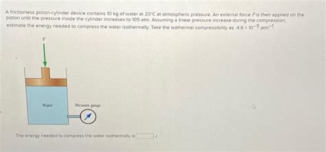 Solved A Frictionless Piston Cylinder Device Contains 10 Kg Chegg