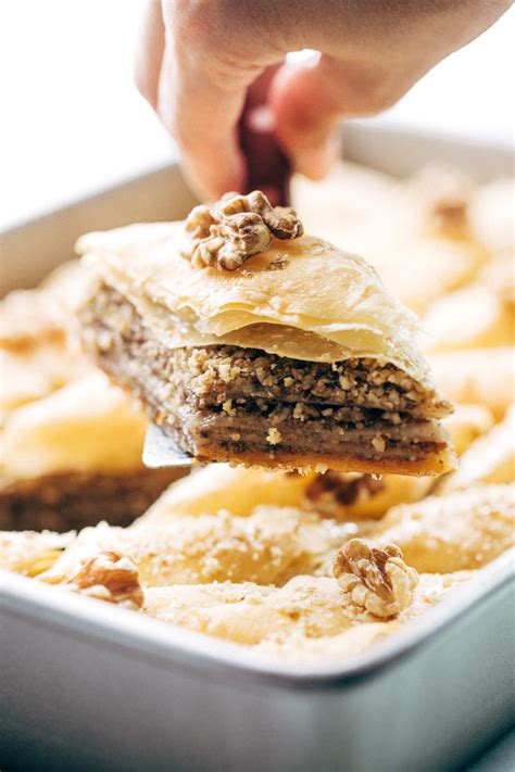 Walnut Baklava With Homemade Syrup Recipe Little Spice Jar