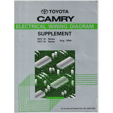 Toyota Camry Electrical Wiring Diagram Manual Supplement 1994 EWD226F