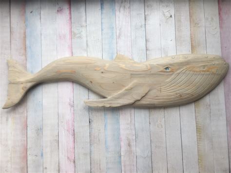 Humpback Whale Hand Carved Wall Hung Wood Carved Sculpture Etsy