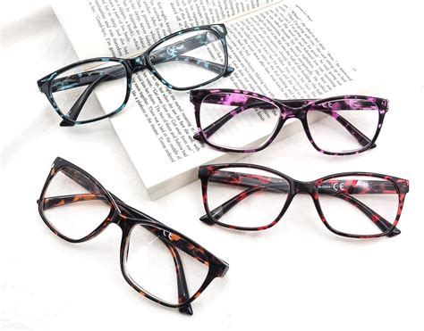 Buy Heeyyok Pack Reading Glasses Women Men Tortoiseshell Frame