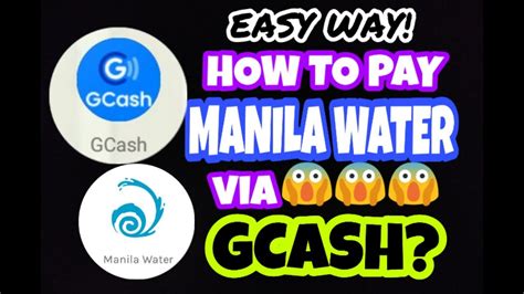 How To Pay Manila Water Via Gcash Youtube