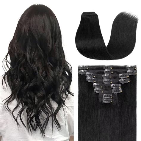 TESS Clip in Extensions Echthaar Haarteile Haarverlängerung Standard