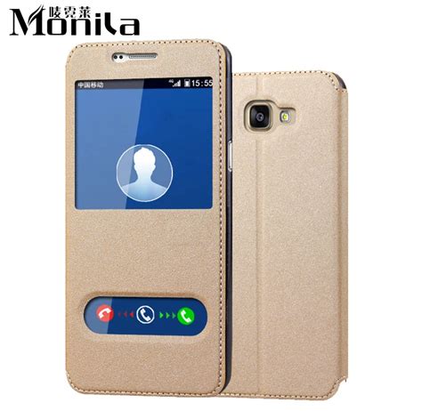 Monila Luxury Pu Leather Flip Cover Case For Samsung Galaxy A9 2016 Stand And Magnet Phone Funda