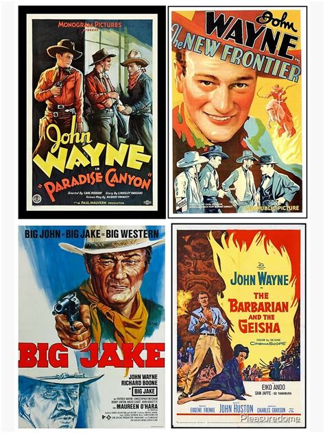 "John Wayne Classic Movies Collage" Poster for Sale by Pleasuredome | Redbubble