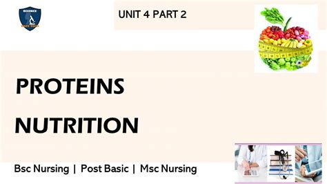 Proteins Unit Part Nutrition For Bsc Nursing First Year Post Basic