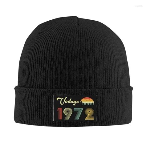 Vintage 1972 Beret Skullies Beanies Unisex Winter Heisenberg Hat For