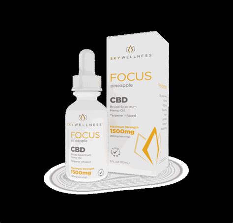 Dropship Sky Wellness Cbd Focus Oil Drops 1500mg Pineapple To Sell Online At A Lower Price Doba