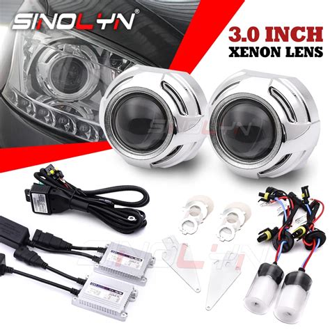 Sinolyn Inch Bi Xenon Projector Lenses Full Kit For H H