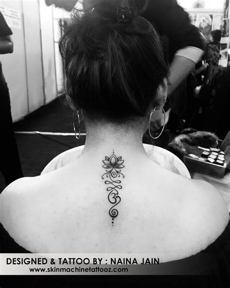 Beautifully Designed This Tattoo With Lotus Unalome And Om Tattoo