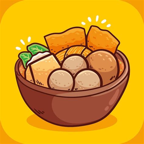 Free Vector | Hand drawn delicious bakso