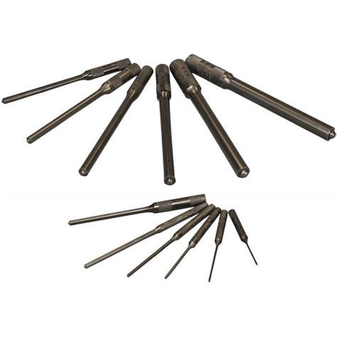 Mayhew Pro 12 Piece Roll Pin Pilot Punch Set