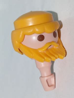 PLAYMOBIL TÊTE PERRUQUE BARBE BLONDE MOUSTACHE BLONDE VIKINGS ROMAINS