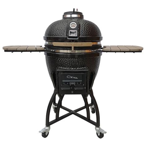 Vision Grills Kamado Pro Ceramic Charcoal Grill With Grill Cover S