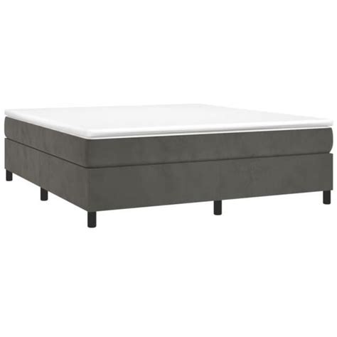 Sommier Ressorts De Lit Estink Gris Fonc X Cm Velours