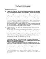 Exam Study Guidelines Mktg Pdf Pdf Mktg Applied Marketing