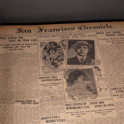 Large San Francisco Chronicle Bound Newspaper Book c.1906 – S16 Home