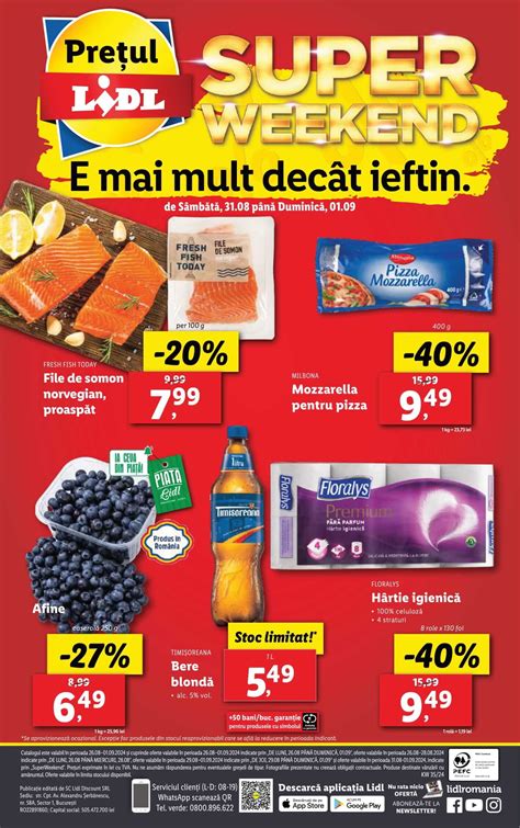 Oferte Super Weekend Lidl August Septembrie