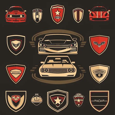 Conjunto De Iconos De Coches De Dibujos Animados Foto Premium