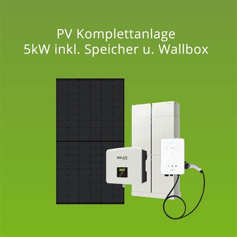 PV Komplettanlage 5kW Inkl SolaX X1 Hybrid 5 0 G4 T30 6 0 Speichersystem