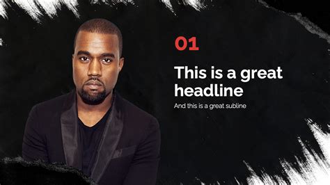 Kanye West Powerpoint Template Preview 4 Prezentr