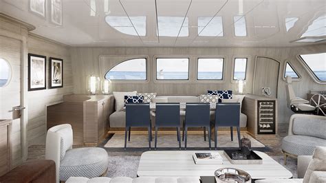 Yacht interior design on Behance