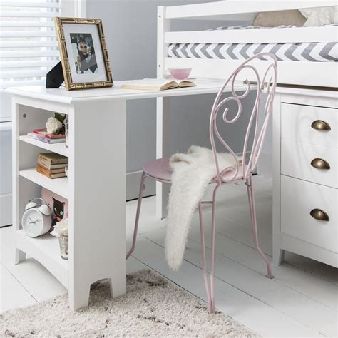 Pull Out Desk With Built In Bookshelf In White N A Nani