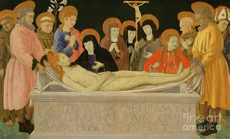 The Entombment Of Christ Painting By School Of Ferrare Fine Art America