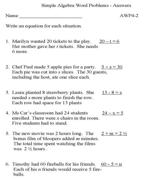 Two Step Inequalities Word Problems Worksheets