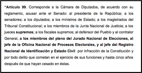 Congreso titulares de JNE ONPE y Reniec podrán ser denunciados