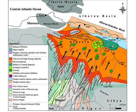 Schematic Map Of North Africa Showing The Provenance Of The Sidi A Ch