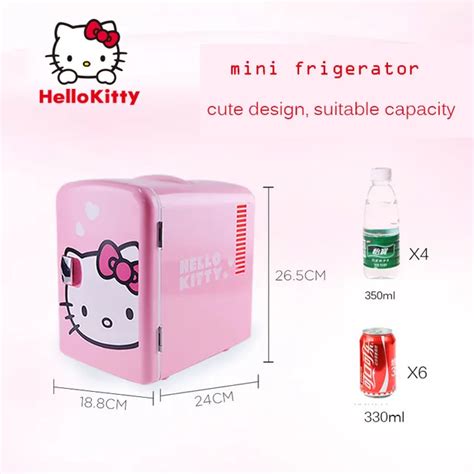 Hello Kitty Usb Thermostat Car Refrigerator Compact Mini Fridge Frost