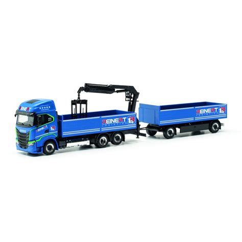 Herpa Iveco S Way Lng Pritschen H Ngerzug Mit Ladekran