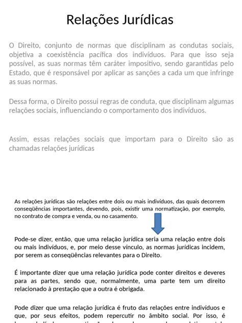 Relacoes Juridicas - Aula6 Relações Jurídicas | PDF | Intenção (Direito Penal) | Filosofia ...