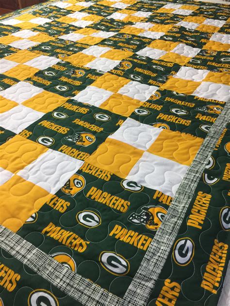 Green Bay Packers Handmade Quilt Etsy