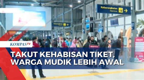 Sejumlah Warga Pilih Mudik Lebih Awal Begini Situasi Di Stasiun Pasar