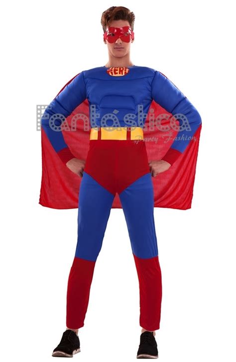 Disfraz para Hombre Superman Héroe Musculoso