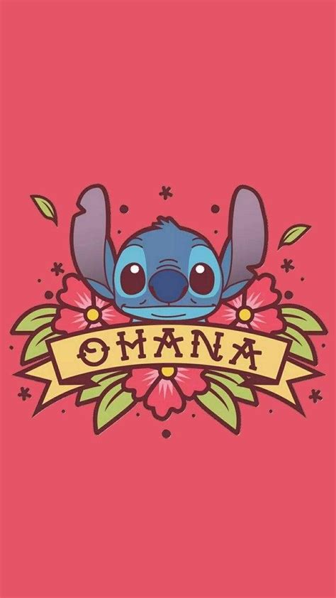 Disney Lilo And Stich Ohana Wallpaper Lock Screen Vs Pink Wallpaper