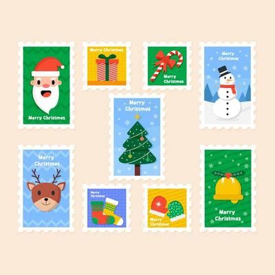 Santa Stamp Vector Art, Icons, and Graphics for Free Download