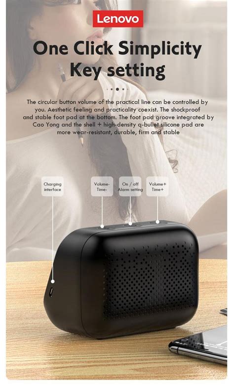 Lenovo Thinkplus TS13 Bluetooth Speaker With Alarm Clock Price In BD