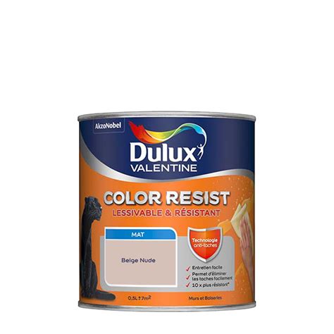 Peinture Dulux Valentine Color Resist Murs Boiseries Mat Beige Nude